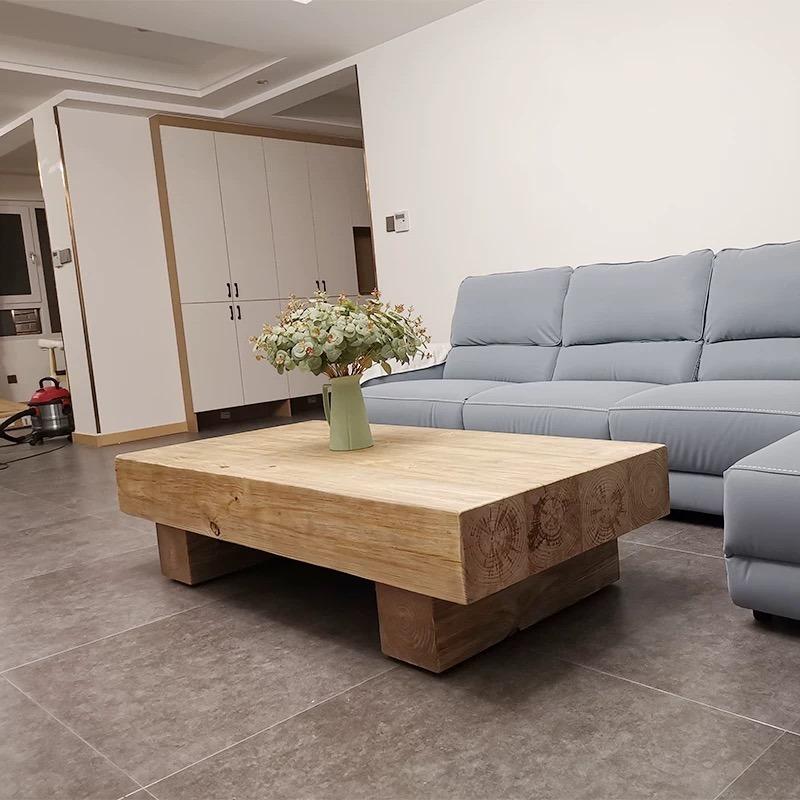 Solid Wood 4 Legs Coffee Table