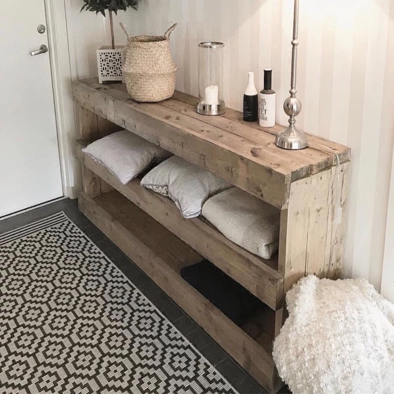 Solid Wood Console Table & TV Stand