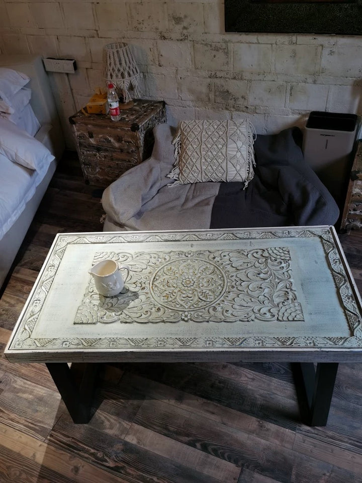 Solid Wood Crafted Accent Coffee Table