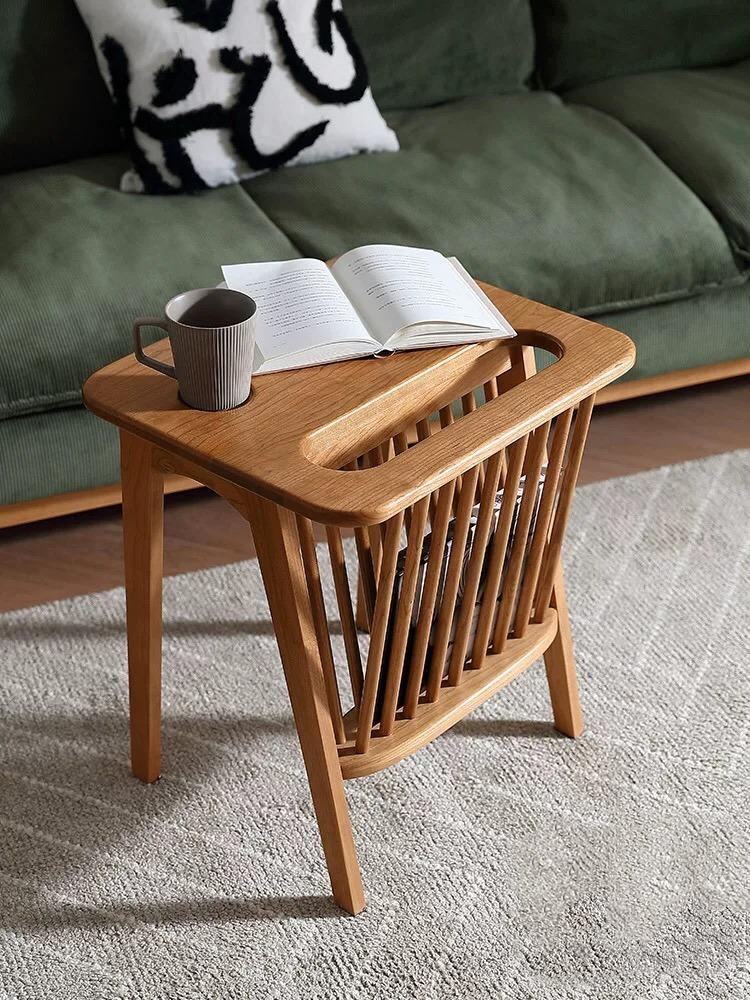 Solid Wood Magazine Rack