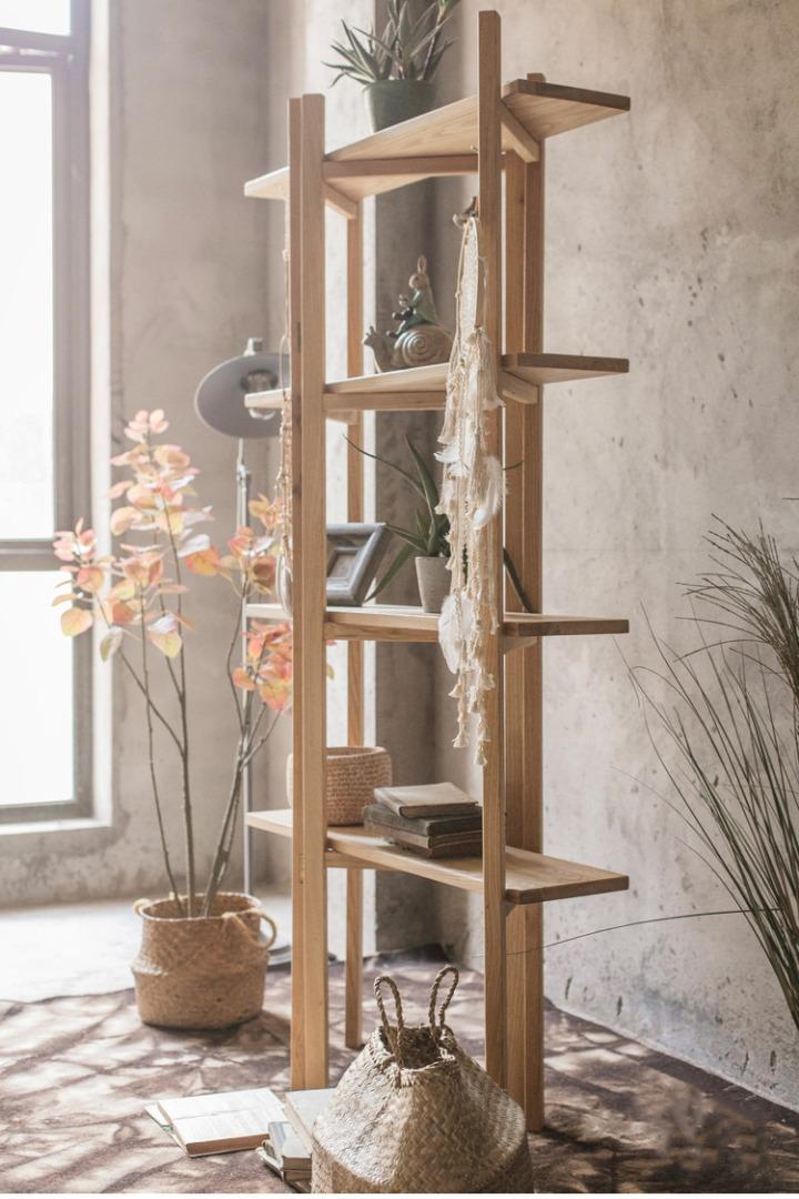 Solid Wood Panel Folding Room Divider