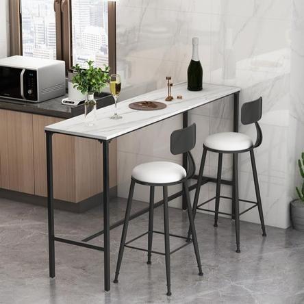 Outdoor Indoor Table SONOSA Japanese marble Rock Slab Bar Table Home and Balcony