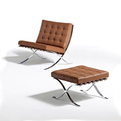 leather Armless Settee