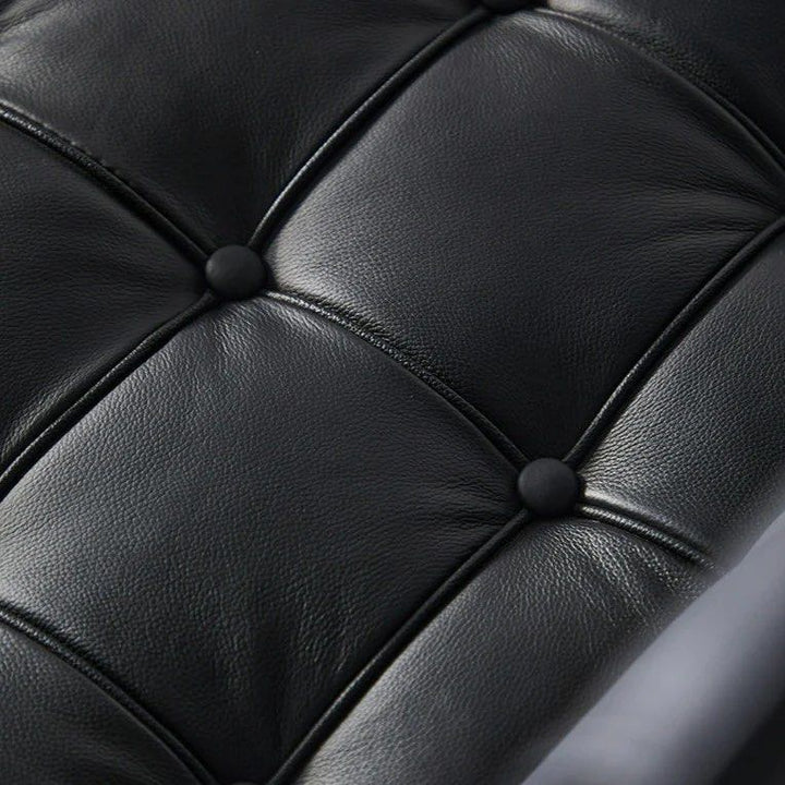 leather Armless Settee