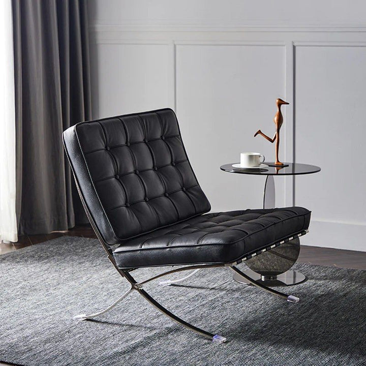 leather Armless Settee