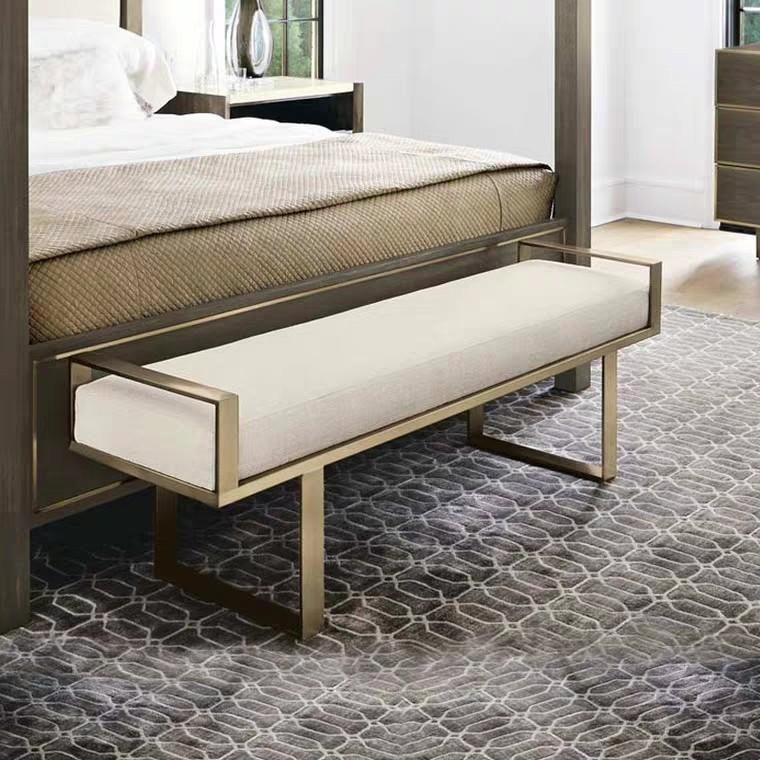 STELLA Classic Brass Ottoman Bench