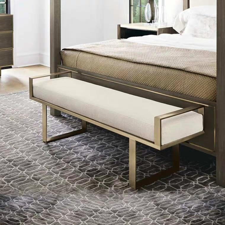 STELLA Classic Brass Ottoman Bench