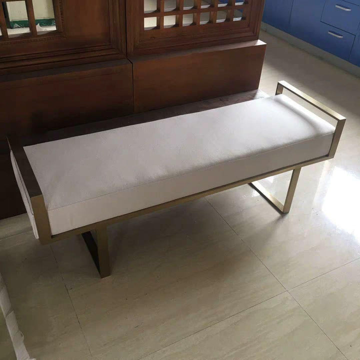 STELLA Classic Brass Ottoman Bench