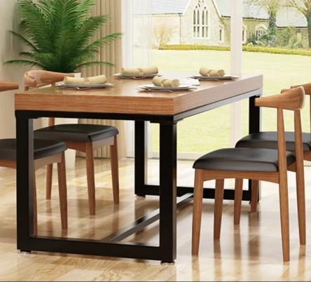 Rustic Pine Wood Dining plus Conference Table