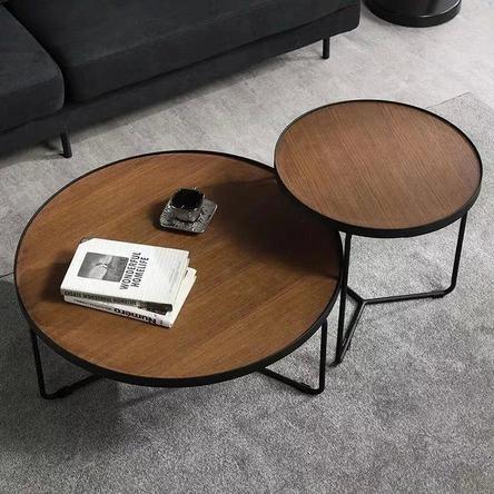 SUMMER Solid Wood Round Nesting Coffee Tables