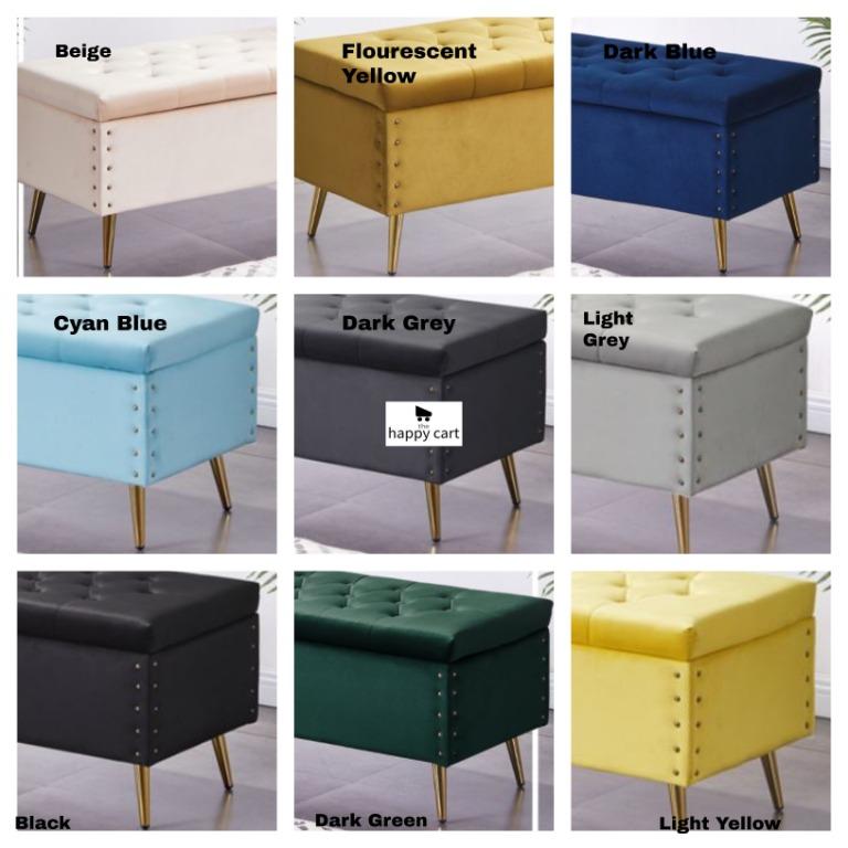 SYLVIA Ottoman Storage Bench with Roomy Interior Storage