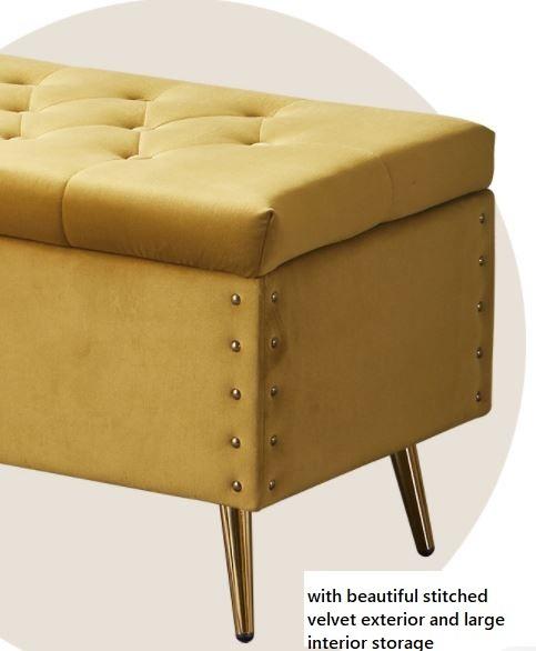 SYLVIA Ottoman Storage Bench with Roomy Interior Storage