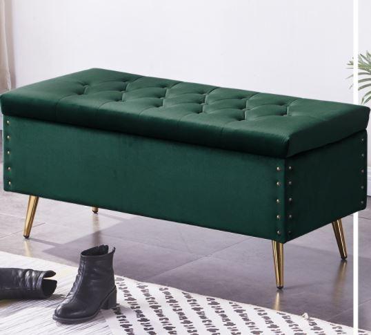 SYLVIA Ottoman Storage Bench with Roomy Interior Storage