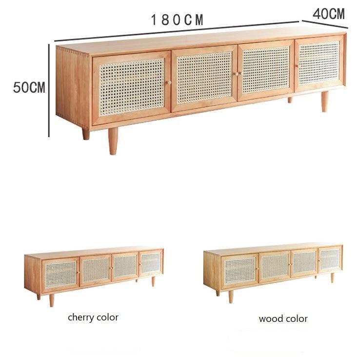 Solid Wood TV Console _ Drawers