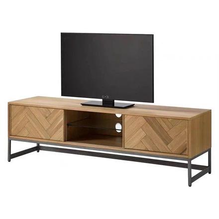 VALENTINA Rustic Herringbone TV Console