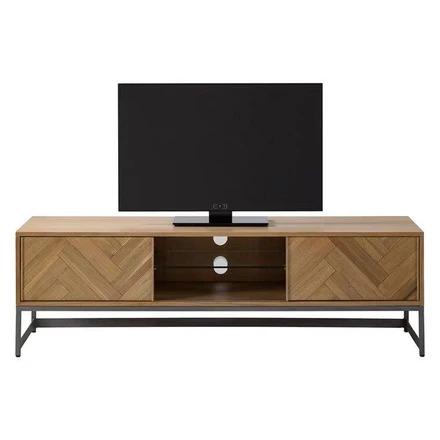 VALENTINA Rustic Herringbone TV Console