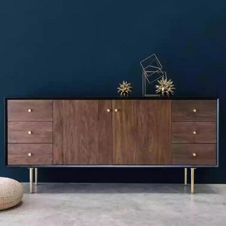 Acacia Solid Wood Sideboard Cabinet