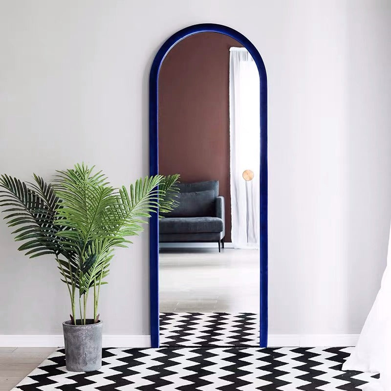 Velvet Arch Wood Mirror