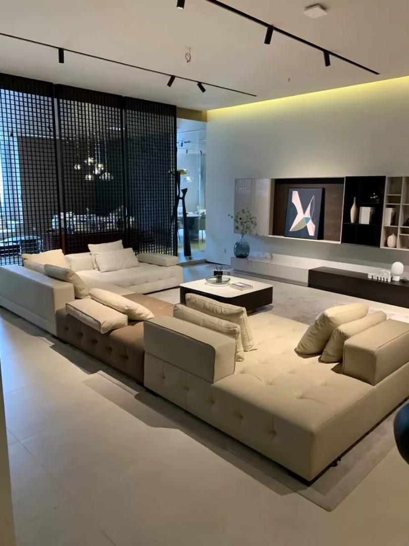 أريكة منجدة مخملية مقطعية