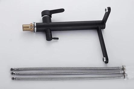 Modern Black Double Tap Faucet