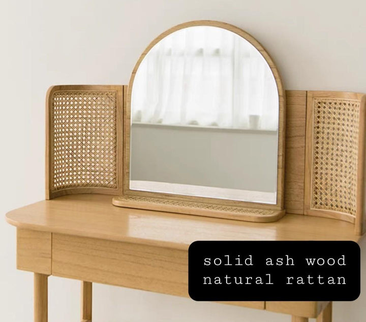 Rustic Solid Wood Vanity Table / Dresser