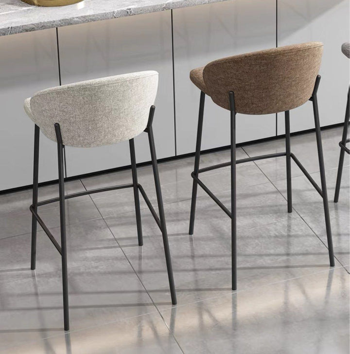 Modern Fabric Bar Stool