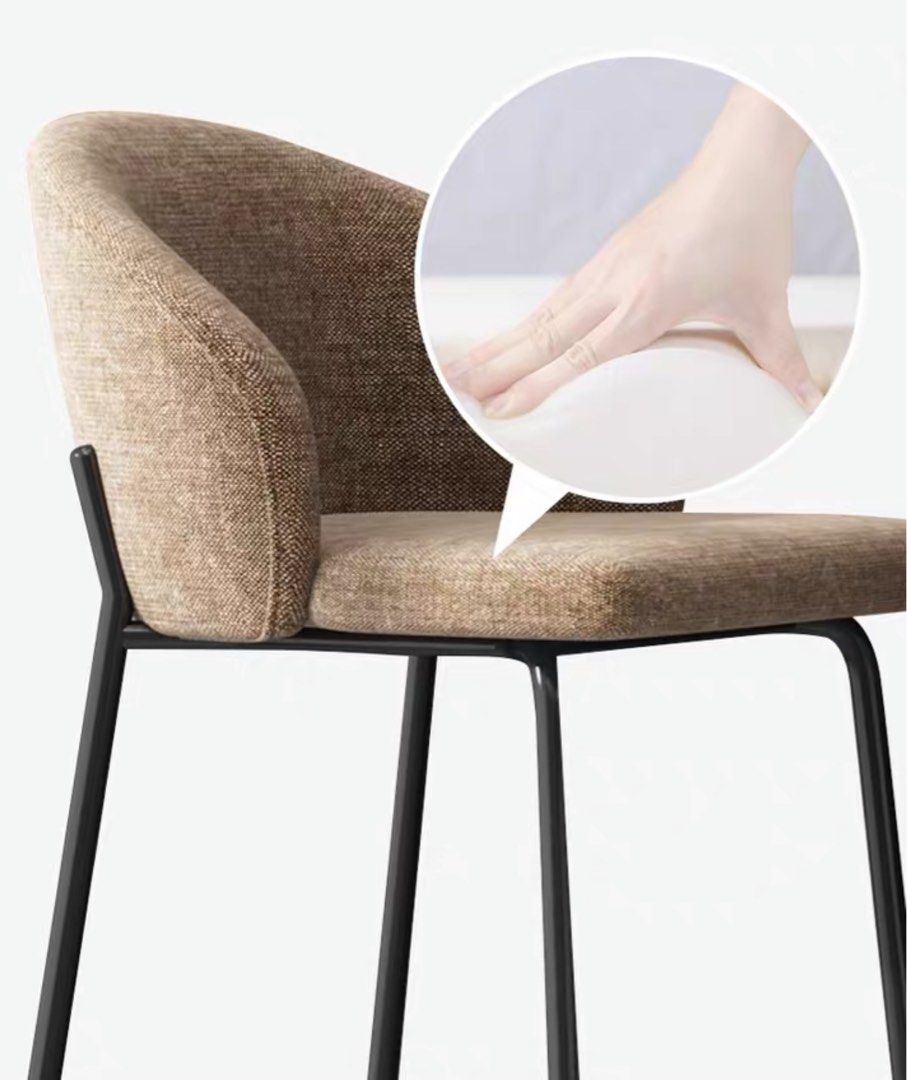 Modern Fabric Bar Stool