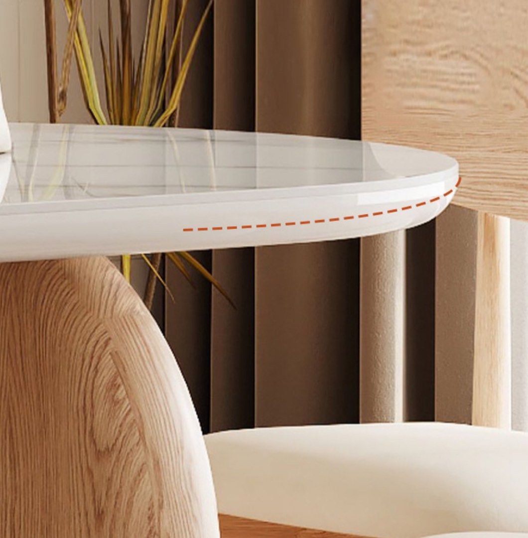 Japandi Sintered Stone Dining Table