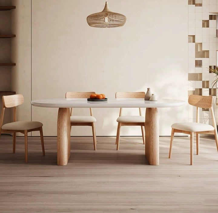 Japandi Sintered Stone Dining Table