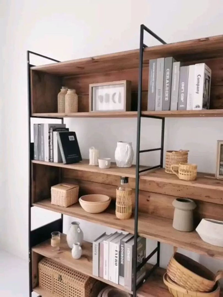 خزانة ملفات جانبية واسعة من خشب الجوز