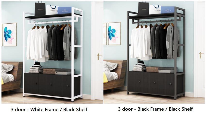 Open Wardrobe_Clothing Storage Organizer and Shelves
