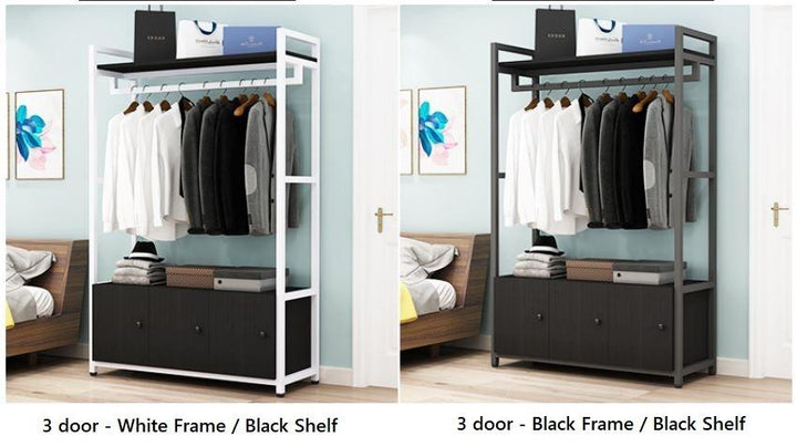 Open Wardrobe_Clothing Storage Organizer and Shelves