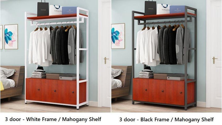 Open Wardrobe_Clothing Storage Organizer and Shelves