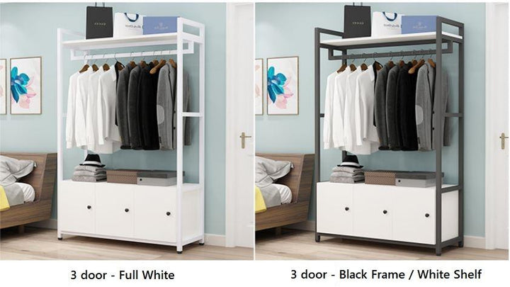 Open Wardrobe_Clothing Storage Organizer and Shelves