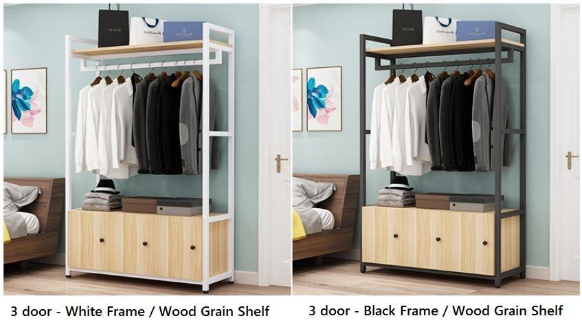 Open Wardrobe_Clothing Storage Organizer and Shelves