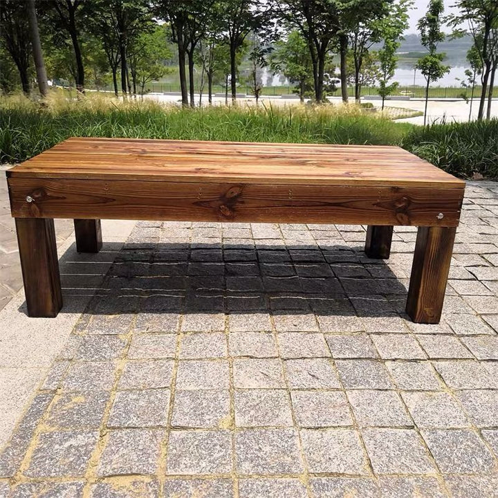 Wooden Picnic Table Bench Set