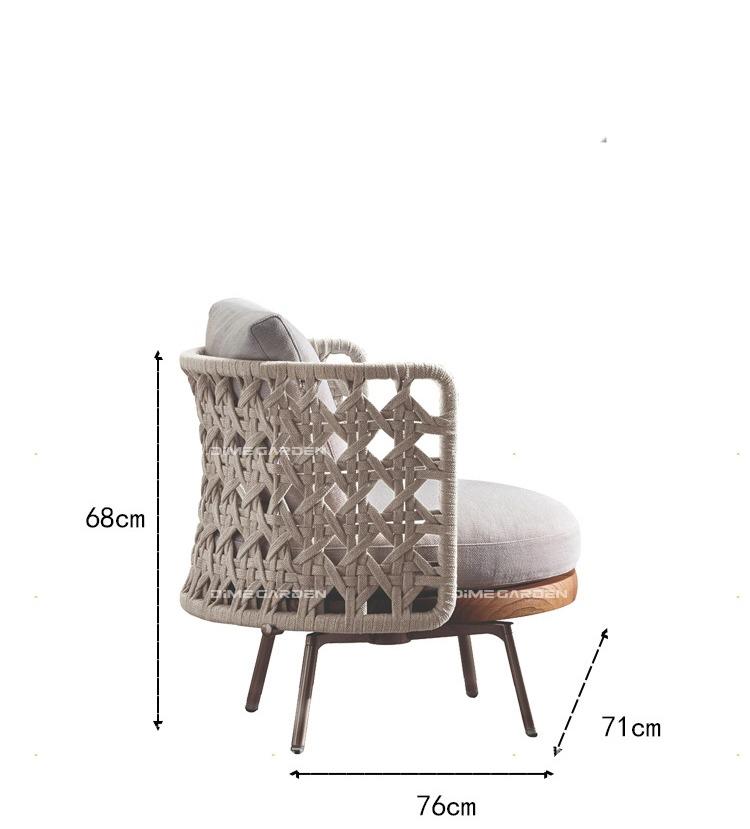 Woven Side Chair & Table Set