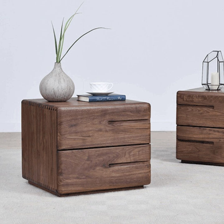 Solid Wood Nightstand Bed side