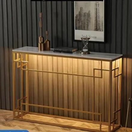 Warehouse Sales XIMENA LED Marble Hallway Console Table