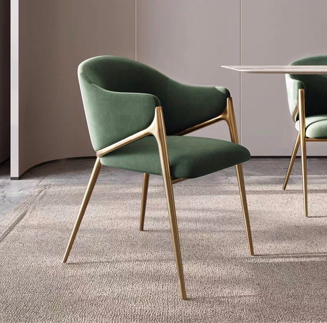 Modern Boucle Dining Chair