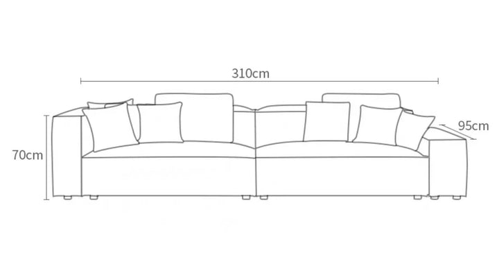 2 Piece Madison Chaise Sectional Sofa