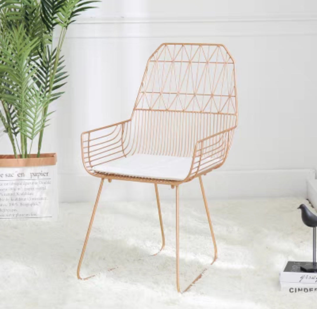 Modern Wireframe Outdoor Armchair