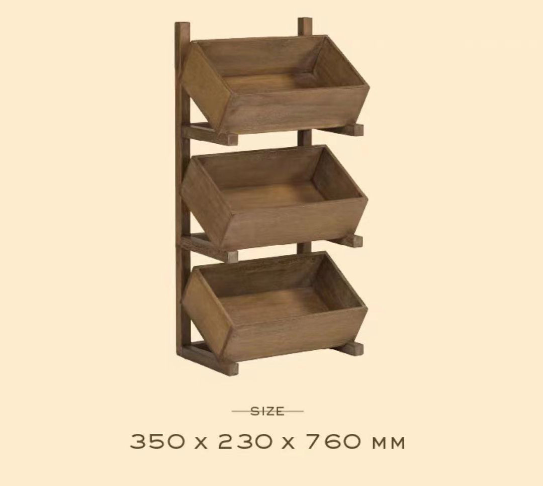 3 Tier Wooden Standing Shelf