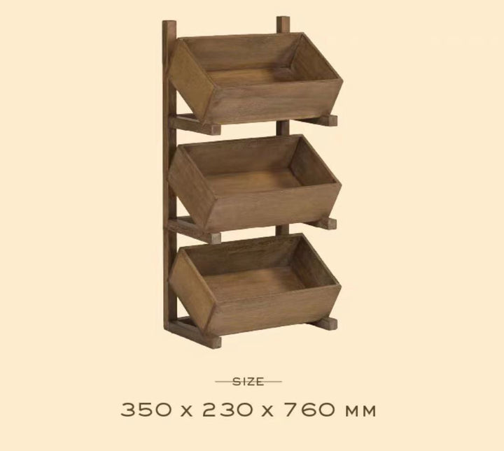 3 Tier Wooden Standing Shelf