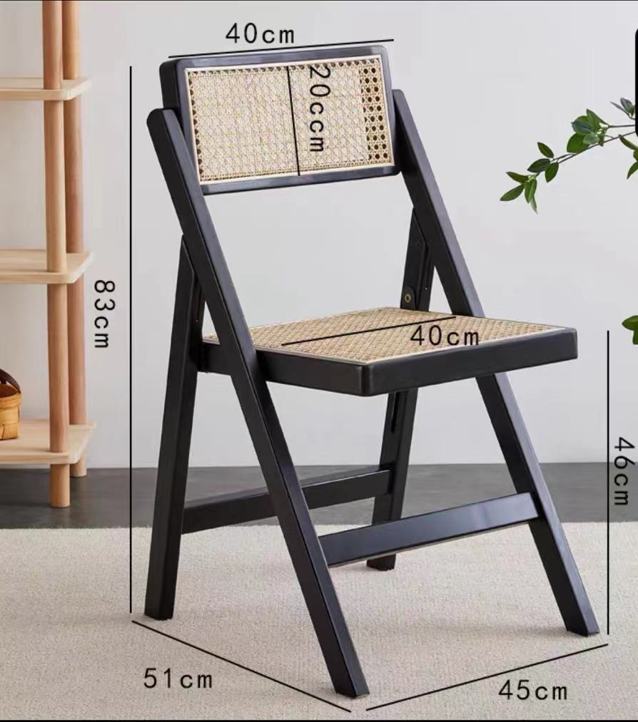 Cane Mesh Folding Chair