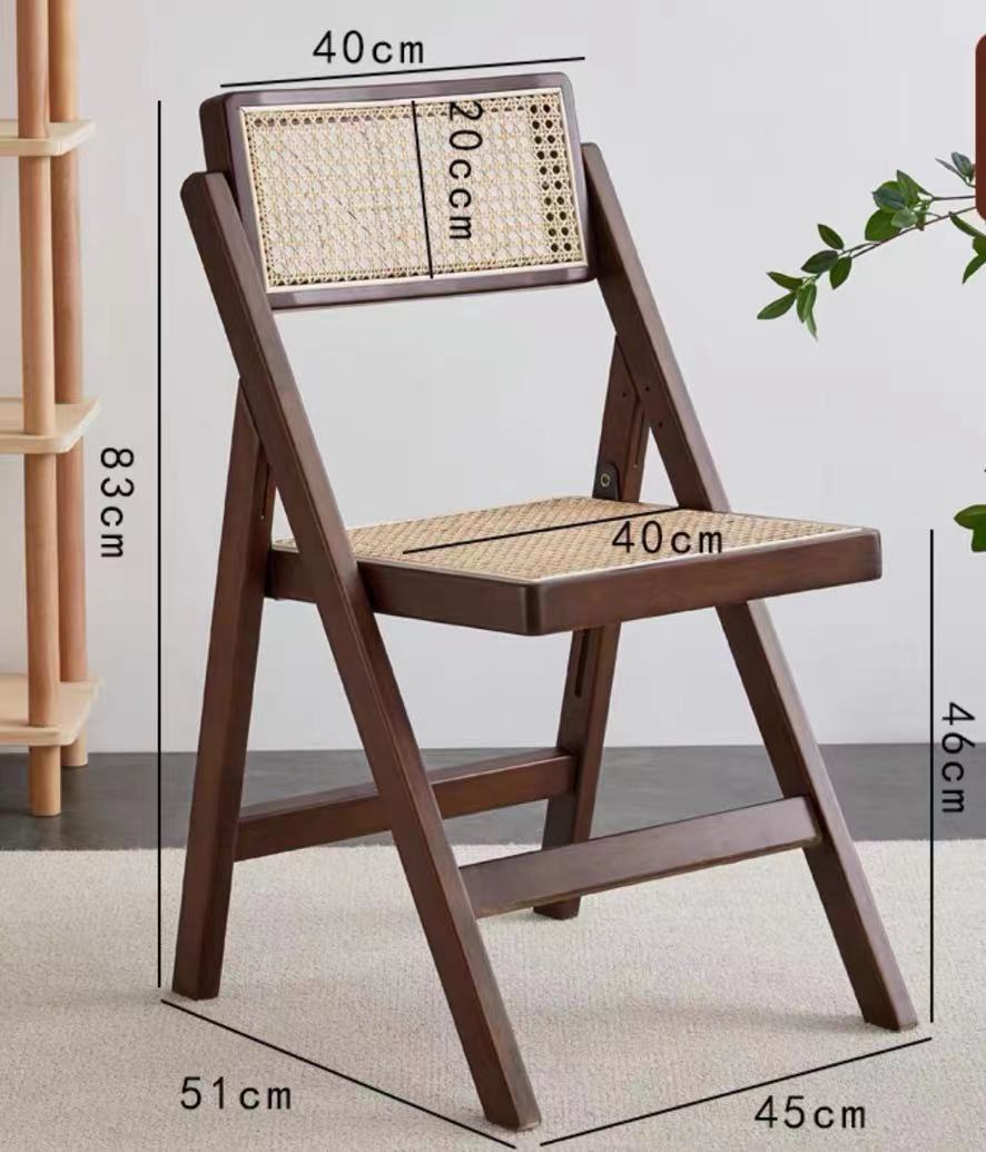 Cane Mesh Folding Chair