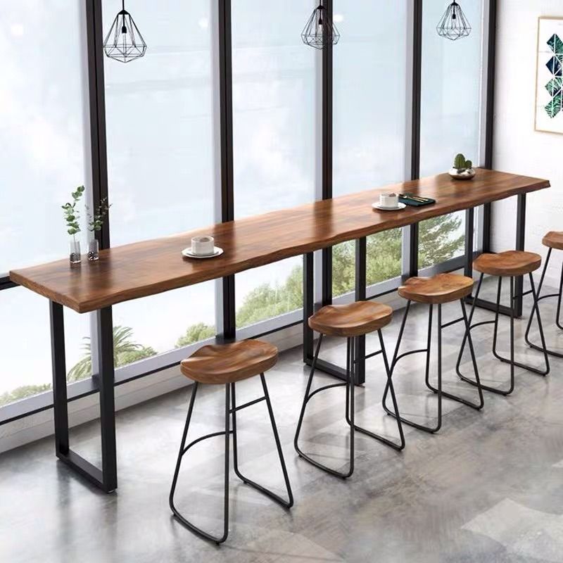 Counter Height Solid Wood Dining Table