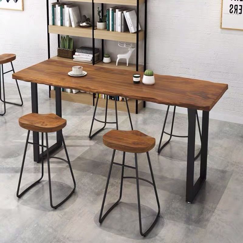 Counter Height Solid Wood Dining Table