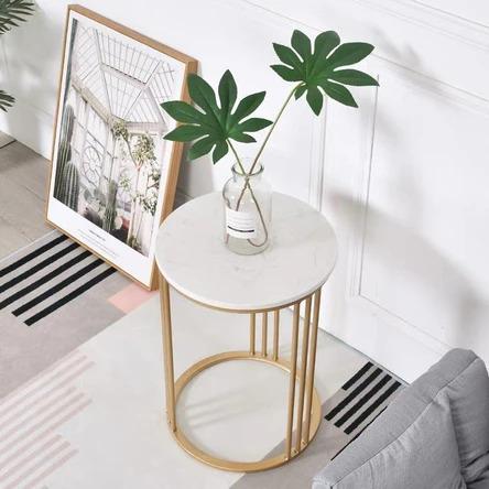 ELIANA Contemporary Marble Top Side Table