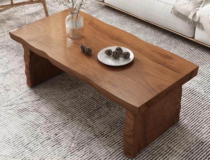 Coffee Table Solid Wood One Whole Piece  Nordic